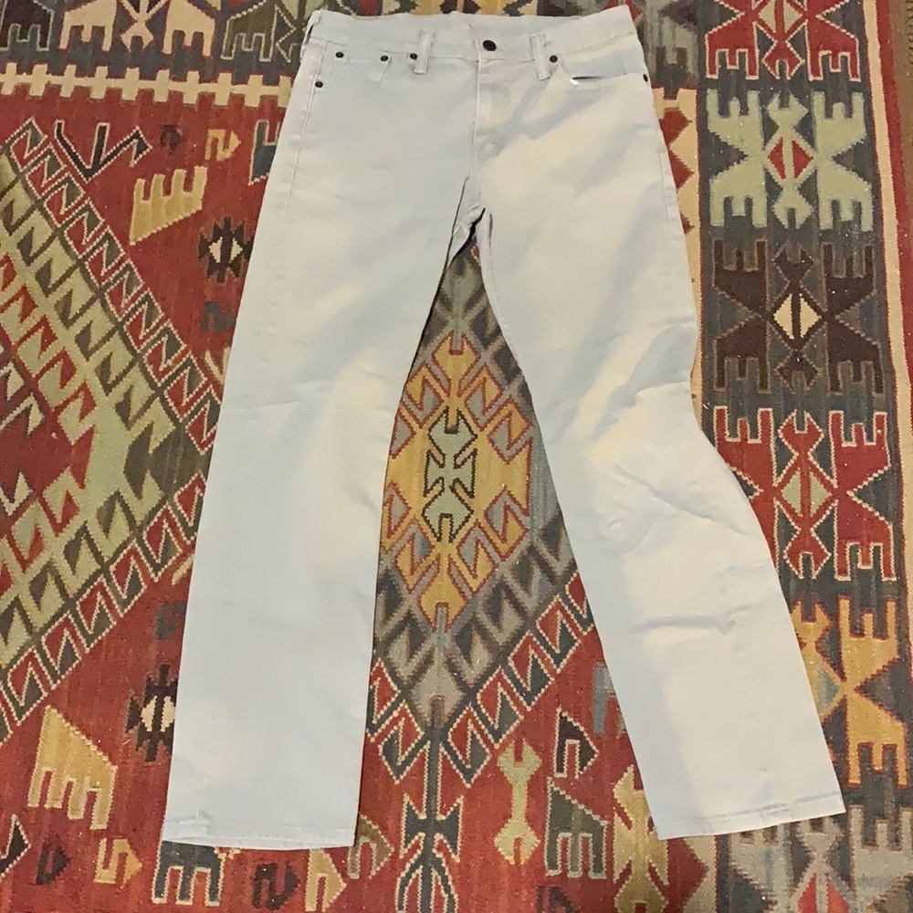 Khaki colored denim jeans